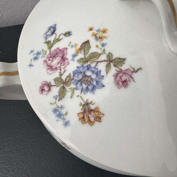 Haviland France ROSARIO Vintage Vegetable Serving Dish Gold Trim Floral China - Picture 9 of 12